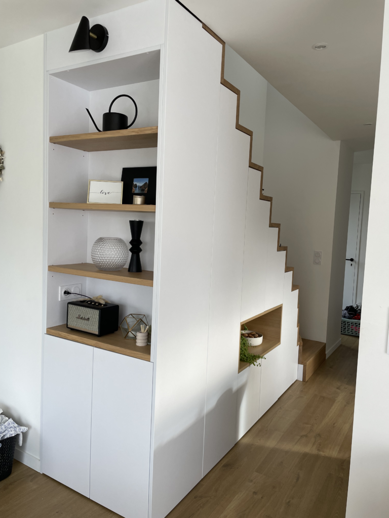 escalier sur-mesure avec rangement