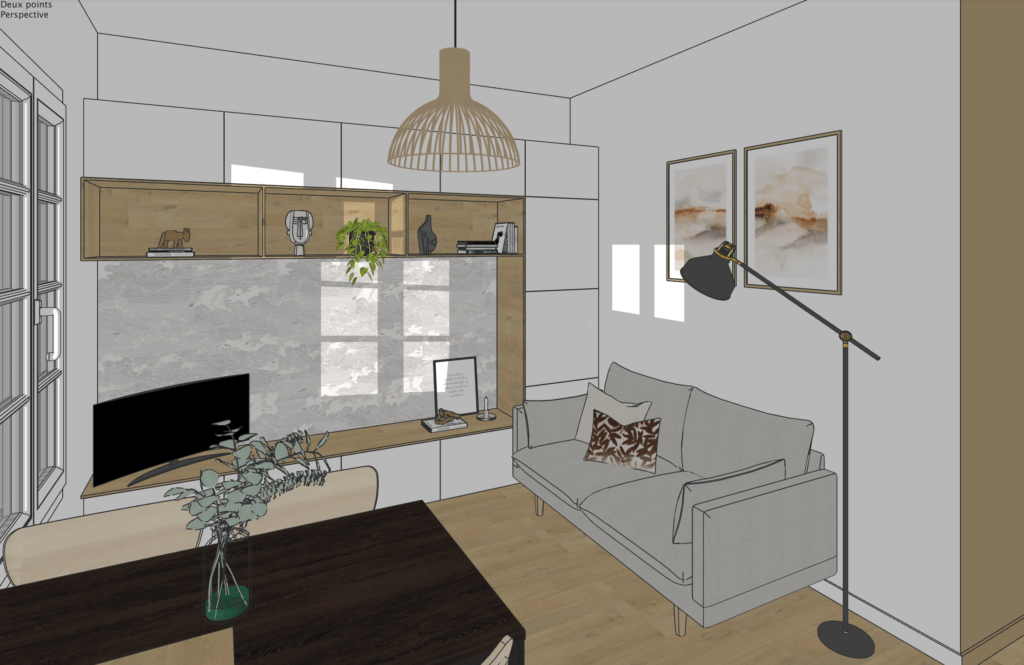 visuels 3D petit appartement