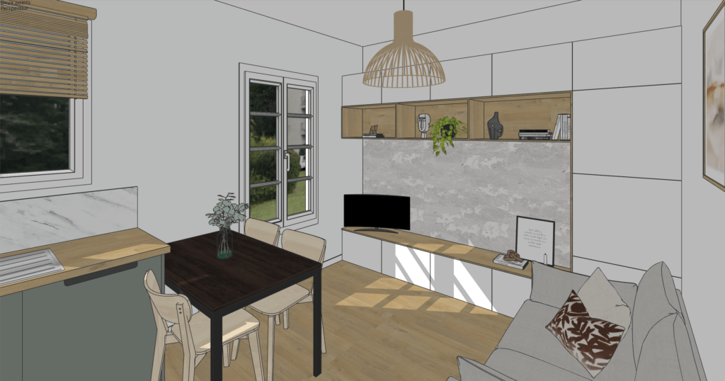 visuels 3D petit appartement